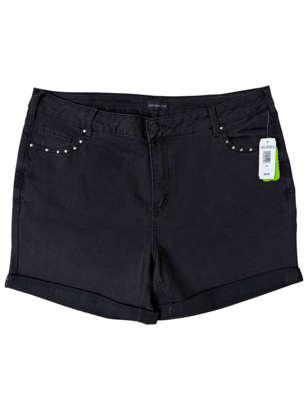 NWT Wrhs One Black Denim Shorts Size 16
